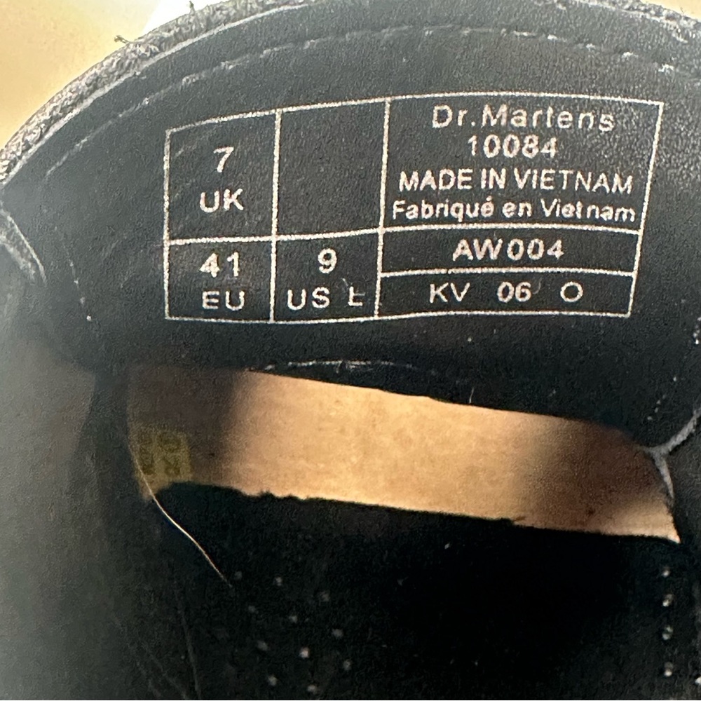 🔴 SOLD Doc Dr Martens Air Wair Shoes Patent Shiny Leather Oxford 10084 Bronzed - Picture 9 of 9